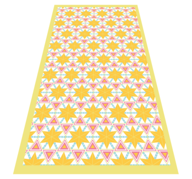 Tappeto pvc cucina motivo geometrico a stella - TenStickers