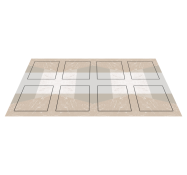 Tappeto pvc cucina quadrati di marmo - TenStickers