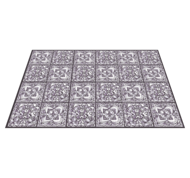 Tappeto vinile piastrelle piastrelle monocromatiche - TenStickers