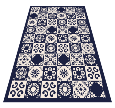 Tappeto vinile piastrelle intricate piastrelle - TenStickers