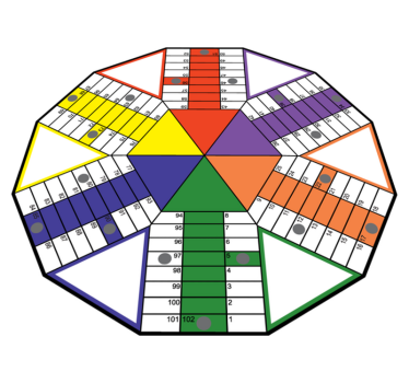 Tappeto vinile giochi tabellone educativo - TenStickers