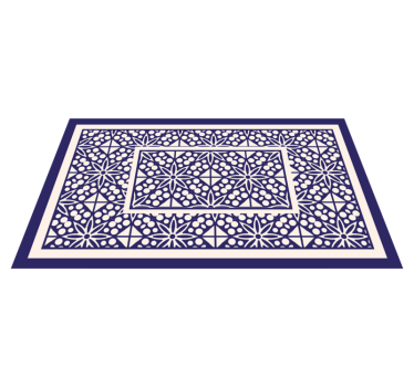 Tappeto vinile piastrelle motivo geometrico decorativo - TenStickers