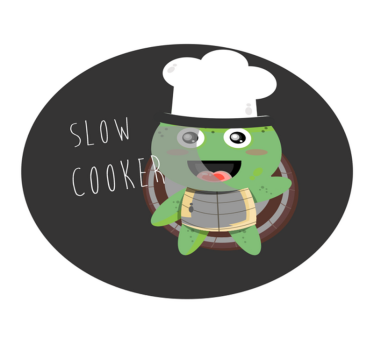 Tappeto pvc cucina illustrazione della tartaruga dello chef - TenStickers