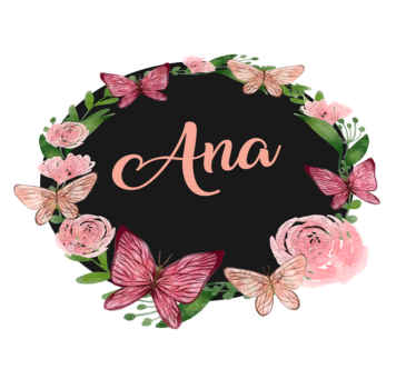 Tappeto vinile con nome cerchio personalizzato floreale - TenStickers