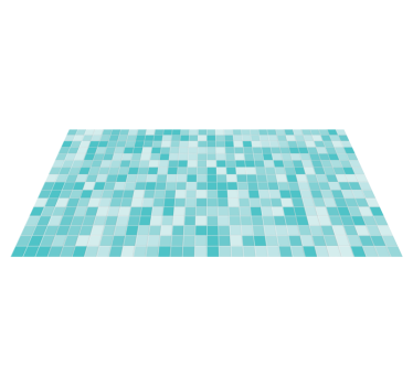 Tappeto vinile piastrelle dissolvenza del mosaico quadrato - TenStickers