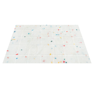 Tappeto vinile piastrelle modello di piastrelle in terrazzo - TenStickers