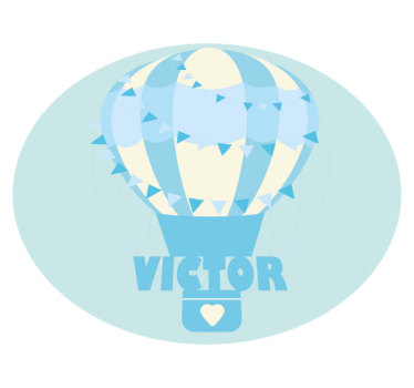 Tappeto vinile con nome palloncino personalizzabile - TenStickers