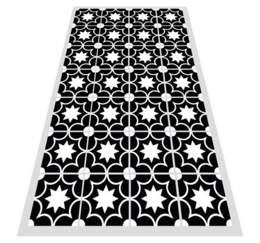 Tappeto vinile piastrelle piastrelle a contrasto - TenStickers