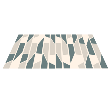 Passatoia in vinile con stile ceramiche geometriche - TenStickers