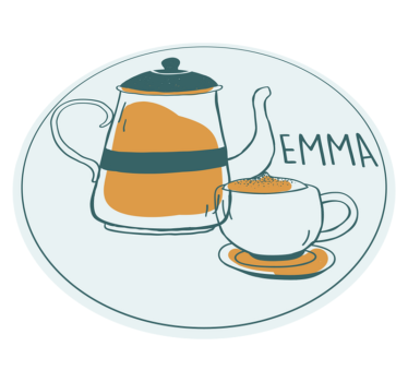 Tappeto vinile con nome design personalizzato del caffè - TenStickers