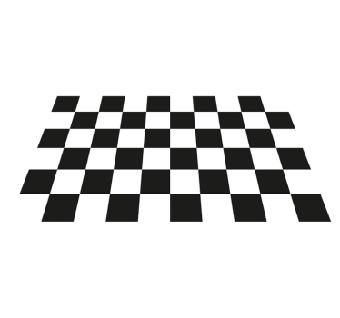 Tappeto in vinile cucina scacchiera bianco e nero - TenStickers