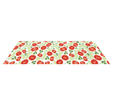 Tappeto pvc cucina motivo vegetale - TenStickers