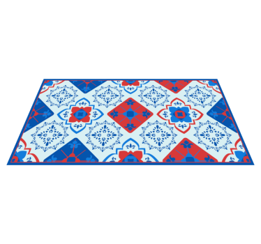 Tappeto vinile piastrelle mosaico mediterraneo - TenStickers