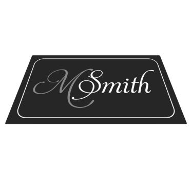 Tappeto vinile con nome monogramma personalizzabile - TenStickers