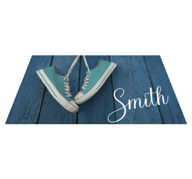 Tappeto vinile motivi personalizzazione sneakers - TenStickers