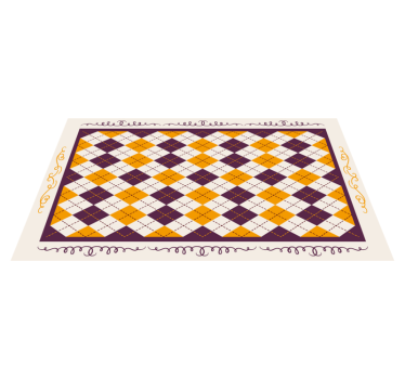 Tappeto vinile piastrelle motivo geometrico a chevron - TenStickers
