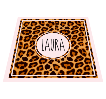 Tappeto in pvc stampa animale Stampa leopardata personalizzata - TenStickers