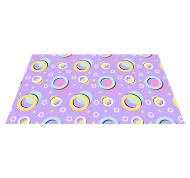 Tappeto in vinile bambini Cerchi colorati - TenStickers
