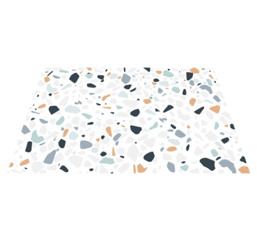 Tappeto vinile bagno mix di ciottoli colorati - TenStickers