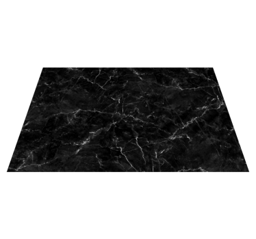Tappeto in vinile su misura marmo nero - TenStickers