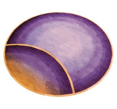 Tappeto vinile viola sfere di gradiente - TenStickers