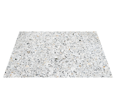 Tappeto in vinile personalizzato testi Terrazzo grigio - TenStickers