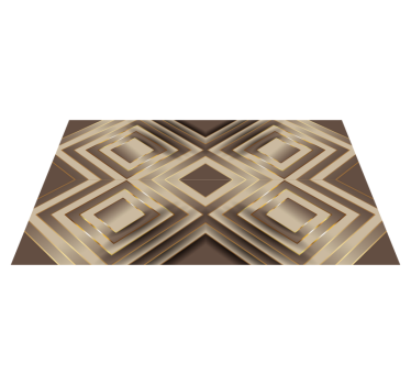 Tappeto pvc cucina elegante composizione geometrica - TenStickers