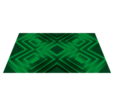 Tappeto in vinile mosaico verde - TenStickers