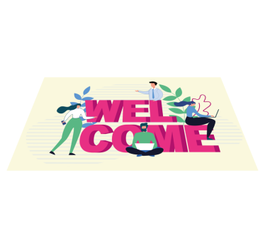 Tappeto vinile ufficio benvenuto professionale - TenStickers