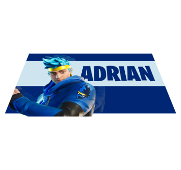 Tappeto vinile con nome personalizzazione personaggio gaming - TenStickers
