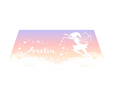 Tappeto vinile con nome nuvola fatata personalizzata - TenStickers