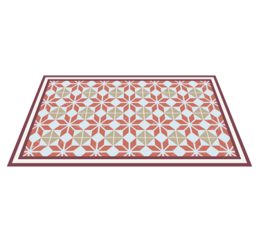 Tappeto vinile piastrelle elemento geometrico - TenStickers