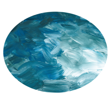 Tappeti vinile motivi pennellate di vernice blu - TenStickers