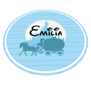 Tappeto vinile con nome tema della carrozza da ballo - TenStickers