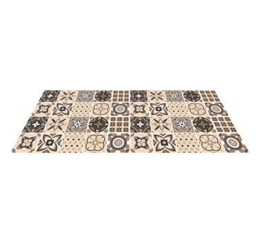 Tappeto vinile piastrelle motivo geometrico - TenStickers