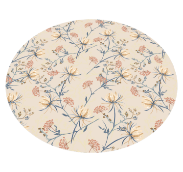 Tappeto vinile fiori superficie della fioritura botanica - TenStickers