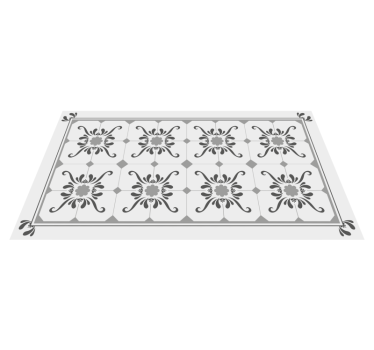 Tappeto vinile piastrelle simmetria ornamentale - TenStickers