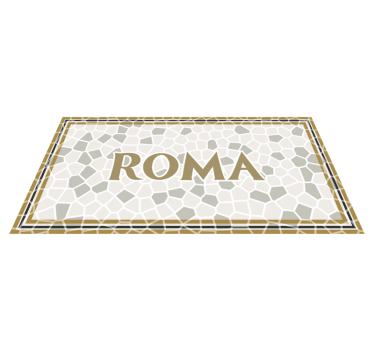 Tappeto vinile con nome roma personalizzata - TenStickers