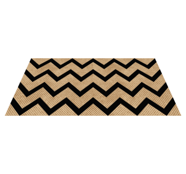 Tappeto vinile geometrico chevron testurizzato - TenStickers