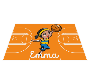Tappeto vinile con nome corte personalizzata - TenStickers