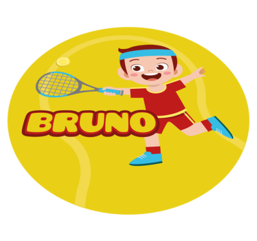 Tappeto vinile con nome sport personalizzati - TenStickers