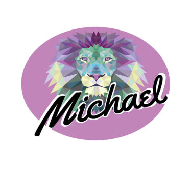 Tappeto vinile con nome leone personalizzabile - TenStickers