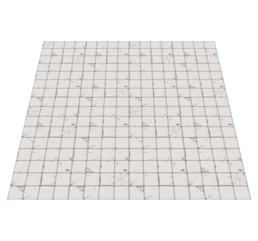 Tappeto vinile piastrelle grigio chiaro invecchiato - TenStickers
