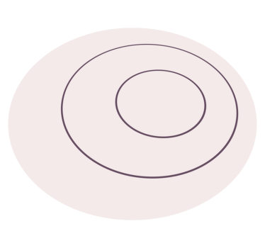 Tappeto in vinile design circolare minimalista - TenStickers