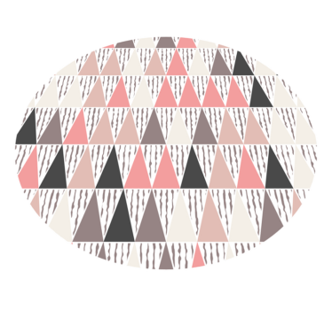 Tappeto in pvc nordico triangoli colori - TenStickers