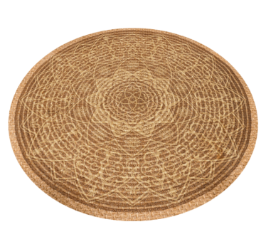Tappeto vinile Mandala elegante motivo marrone - TenStickers
