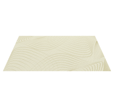 Tappeto vinile minimalista arte lineare fluida - TenStickers