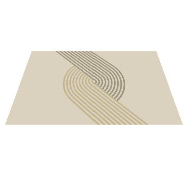 Tappeto in vinile con linee stile minimal - TenStickers