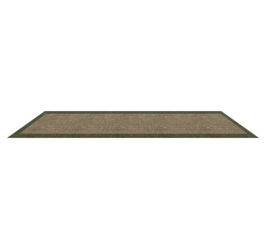Tappeto in PVC con contorno verde - TenStickers