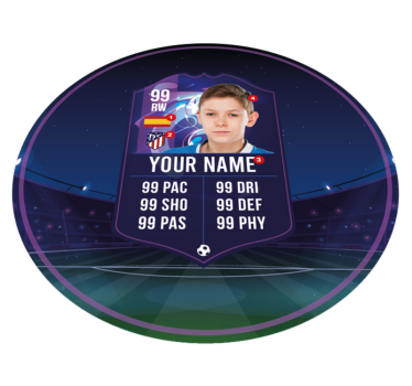 Tappeto in vinile per ragazzi carta del giocatore di calcio - TenStickers